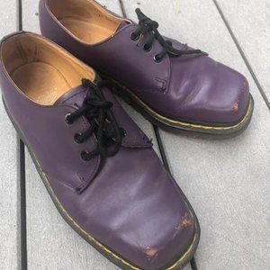 Vintage Purple Square-Toed Dr. Martens UK sz 3, US